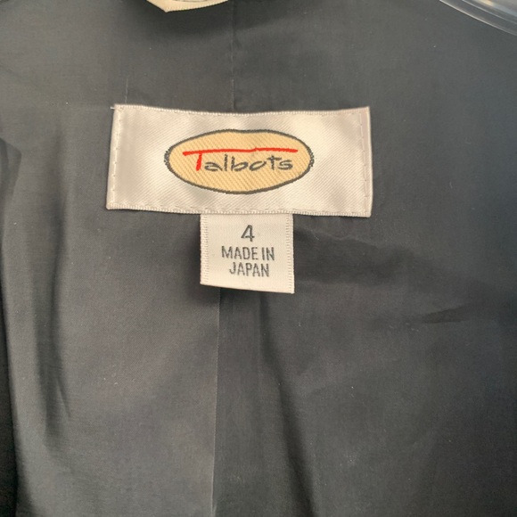 TALBOTS Size 4 Black Blazer (Single Button) - Picture 4 of 5